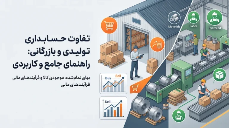 تفاوت حسابداری تولیدی با حسابداری بازرگانی